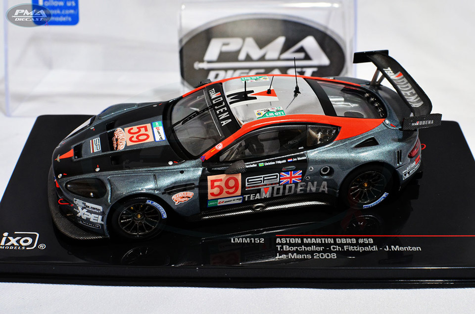 CHRISTIAN FITTIPALDI, JOS MENTEN, TERRY BORCHELLER 2008 TEAM MODENA ASTON MARTIN DBR9 1:43